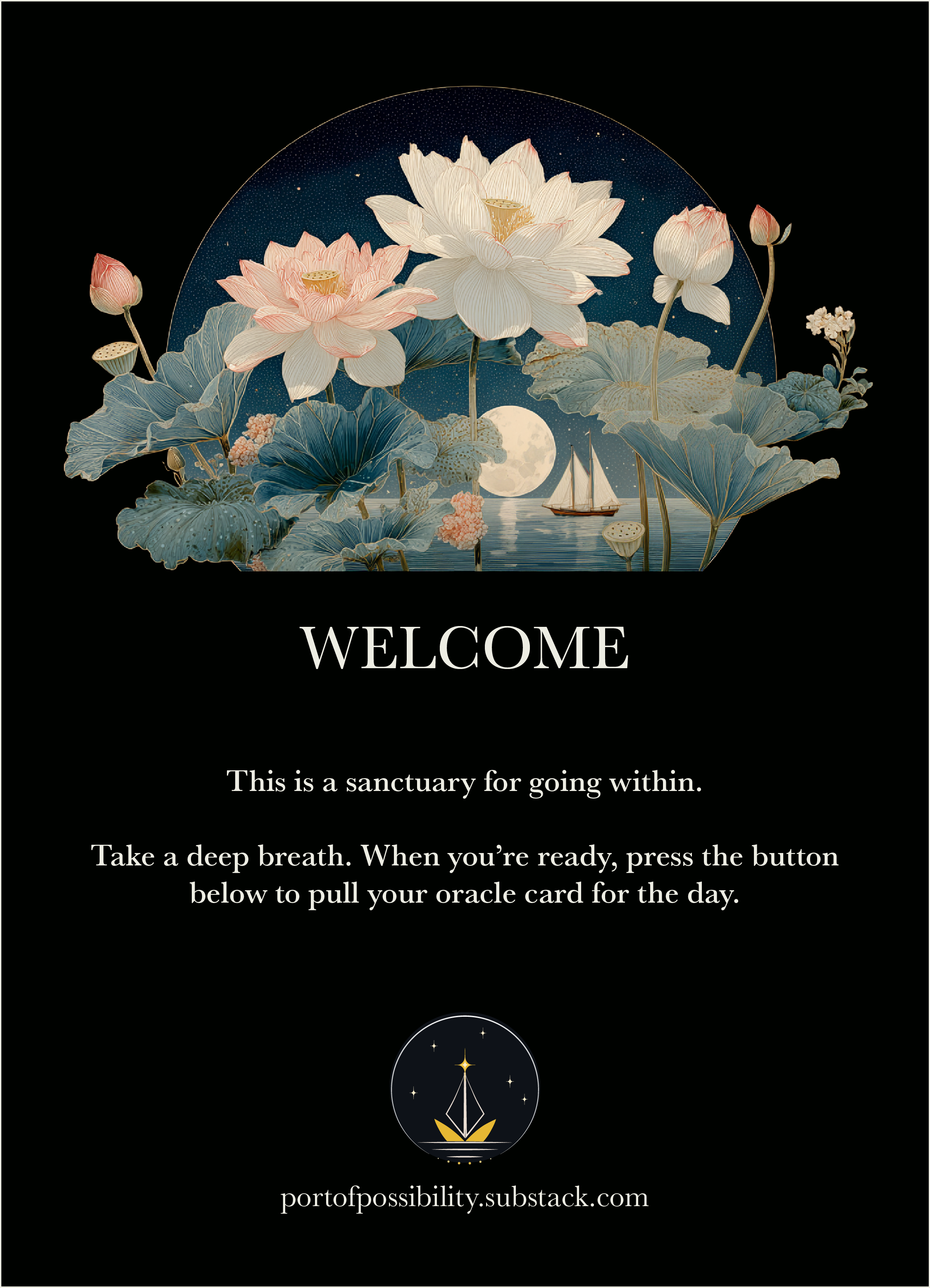 Welcome to the Port of Possibility Oracle